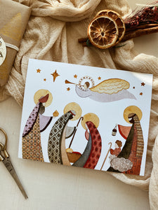 Nativity Folk Print