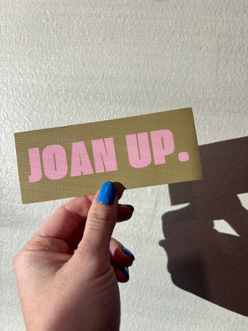 Joan Up Vinyl Sticker